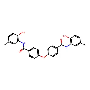 4,4'-oxybis[N-(2-hydroxy-5-methylphenyl)benzamide] structure