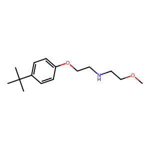N-[2-(4-tert-butylphenoxy)ethyl]-2-methoxyethanamine structure