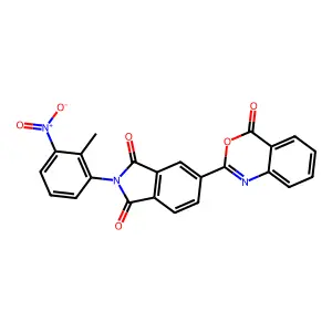 2-(2-Methyl-3-nitrophenyl)-5-(4-oxo-3,1-benzoxazin-2-yl)isoindole-1,3-dione structure