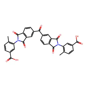 3,3'-(5,5'-Carbonylbis(1,3-dioxoisoindoline-5,2-diyl))bis(4-methylbenzoic acid) structure