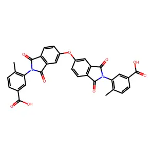 3,3'-(5,5'-Oxybis(1,3-dioxoisoindoline-5,2-diyl))bis(4-methylbenzoic acid) structure