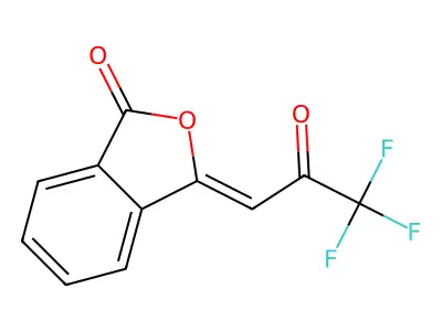 3-(Z)-Trifluoroacetonylidenephtalide structure