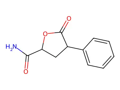 四氢-5-氧代-4-苯基-2-呋喃甲酰胺 structure