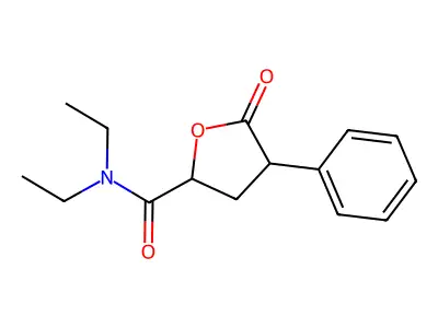 四氢-N,N-二乙基-5-氧代-4-苯基-2-呋喃甲酰胺 structure