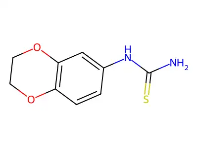 (2,3-Dihydro-1,4-benzodioxin-6-yl)thiourea structure