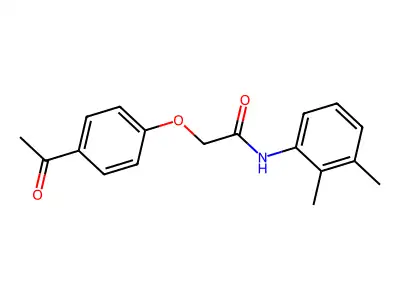 Acetamide, 2-(4-acetylphenoxy)-N-(2,3-dimethylphenyl)- structure
