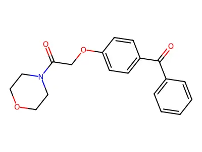 2-(4-Benzoylphenoxy)-1-(morpholin-4-yl)ethan-1-one structure