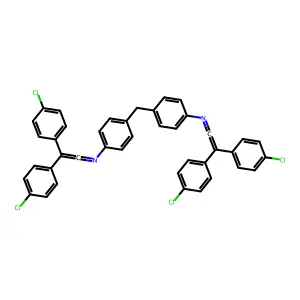 N-[4-[[4-[2,2-bis(4-chlorophenyl)ethenylideneamino]phenyl]me structure