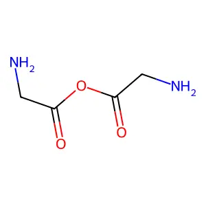Glycine, 1,1'-anhydride structure