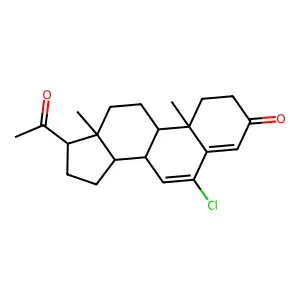 6-Chloro-9beta,10alpha-pregna-4,6-diene-3,20-dione structure