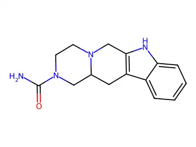 1,2,3,4,6,7,12,12a-Octahydropyrazino(2',1':6,1)pyrido(3,4-b)indole-2-carboxamide structure