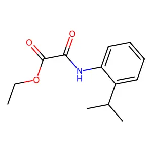 Acetic acid, 2-[[2-(1-methylethyl)phenyl]amino]-2-oxo-, ethyl ester structure