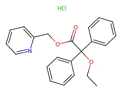 2-Pyridinylmethyl 2,2-diphenyl-2-ethoxyacetate hydrochloride structure