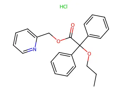 2-Pyridinylmethyl 2,2-diphenyl-2-propoxyacetate hydrochloride structure