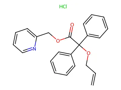 2-Pyridinylmethyl 2-allyloxy-2,2-diphenylacetate hydrochloride structure