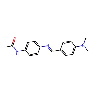 N-{4-[(E)-{[4-(Dimethylamino)phenyl]methylidene}amino]phenyl}acetamide structure
