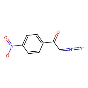 Ethanone,2-diazo-(4-nitrophenyl)- structure