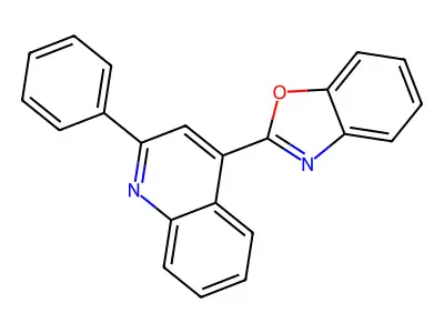 2-(2-Phenylquinoline-4-yl)benzoxazole structure