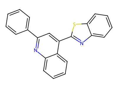 4-(1,3-Benzothiazol-2-yl)-2-phenylquinoline structure