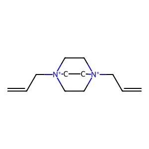 1,4-Bis(prop-2-enyl)-1,4-diazoniabicyclo[2.2.2]octane structure