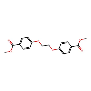 Dimethyl 4,4'-(1,2-ethanediylbis(oxy))bisbenzoate structure