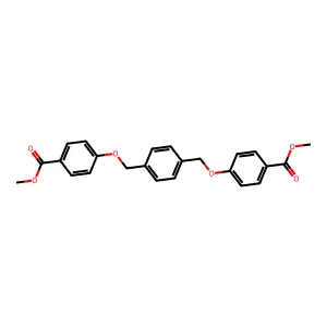 Dimethyl 4,4'-[benzene-1,4-diylbis(methanediyloxy)]dibenzoate structure
