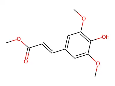 Methyl 3-(4-hydroxy-3,5-dimethoxyphenyl)prop-2-enoate structure