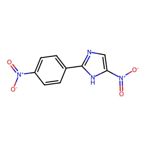 Imidazole, 2-(4-nitrophenyl)-4-nitro- structure