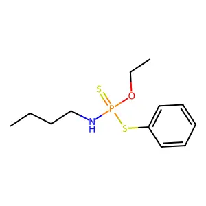 O-Ethyl S-phenyl N-butylphosphoramidodithioate structure