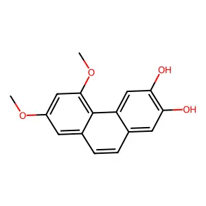 5,7-Dimethoxyphenanthrene-2,3-diol structure