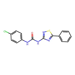 1-(4-Chlorophenyl)-3-(5-phenyl-1,2,4-thiadiazol-3-yl)urea structure