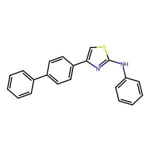 Thiazole, 4-(4-biphenyl)-2-phenylamino- structure