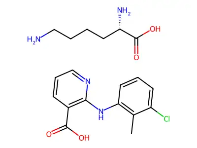 Lysine clonixinate structure