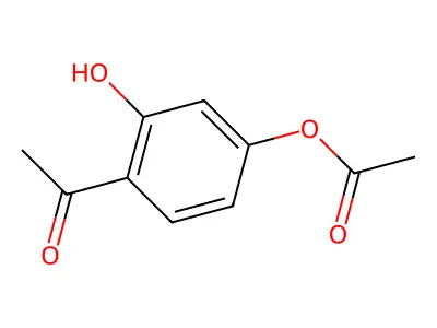 4-Acetyl-3-hydroxyphenyl acetate structure