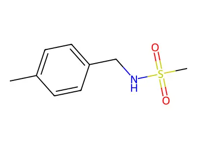 N-((4-Methylphenyl)methyl)methanesulfonamide structure