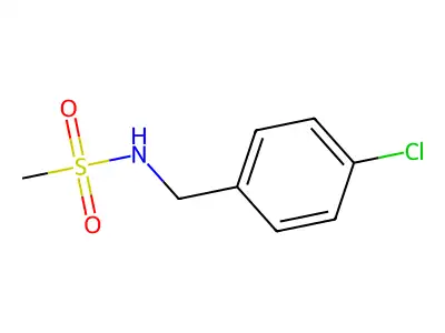 N-[(4-Chlorophenyl)methyl]methanesulfonamide structure