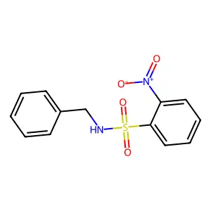 N-benzyl-2-nitrobenzenesulfonamide structure