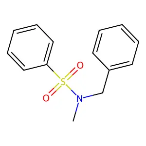 N-benzyl-N-methylbenzenesulfonamide structure