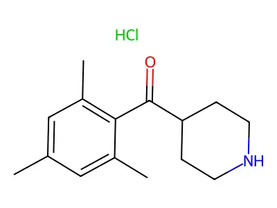 Mesityl(piperidin-4-yl)methanone hydrochloride structure
