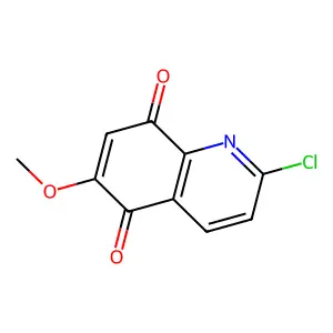 2-chloro-6-methoxyquinoline-5,8-dione structure