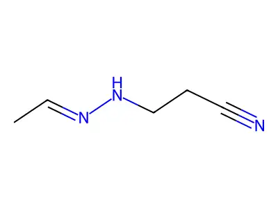 3-(2-亚乙基肼基)丙腈 structure