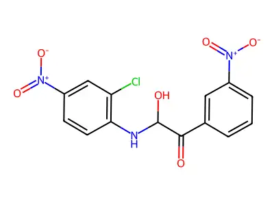 2-(2-Chloro-4-nitroanilino)-2-hydroxy-1-(3-nitrophenyl)ethan-1-one structure