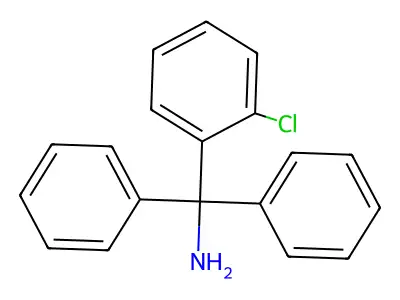 1-(2-Chlorophenyl)-1,1-diphenylmethanamine structure