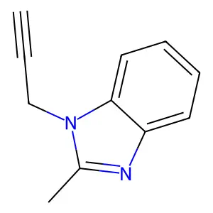 2-methyl-1-(prop-2-yn-1-yl)-1H-1,3-benzodiazole structure