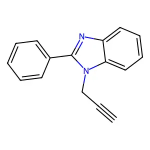 2-Phenyl-1-(2-propyn-1-yl)-1H-benzimidazole structure