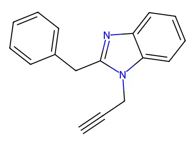 2-Benzyl-1-(prop-2-yn-1-yl)-1H-benzo[d]imidazole structure