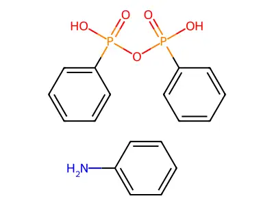 Diphenyldiphosphonic acid--aniline (1/1) structure