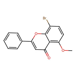 8-Bromo-5-methoxy-2-phenyl-chromen-4-one structure
