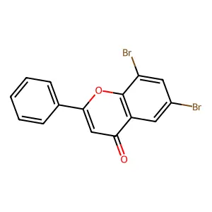 6,8-Dibromoflavone structure