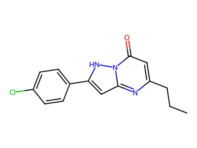2-(4-Chloro-phenyl)-5-propyl-pyrazolo[1,5-a]pyrimidin-7-ol structure